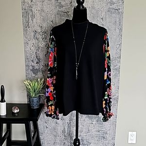 Saint & Sofia Long Sleeve Floral Top, 16